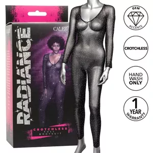 Crotchless Bodysuit CalExotics One Size Black D-238352