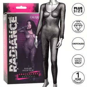CALEXOTICS Radiance Crotchless Pilna Ķermeņa Uzvalks Rhine Plus Size D-238353
