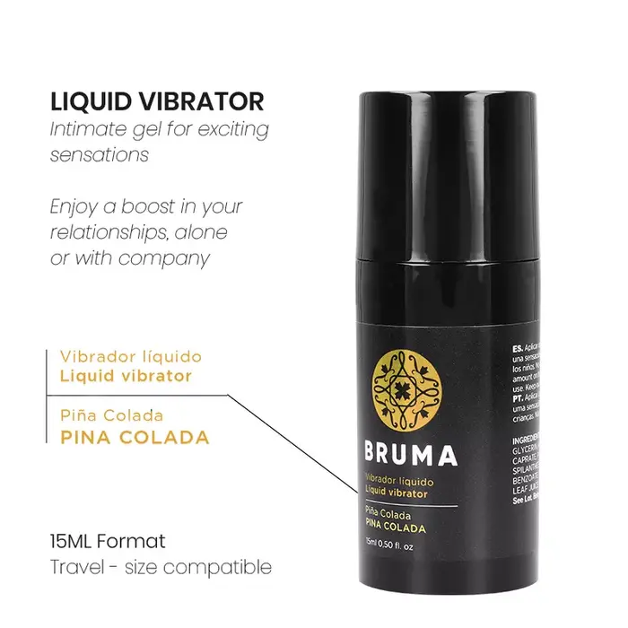 Masāžas eļļa BRUMA Liquid Vibrator Ultra Sliding 15 ml Photo 3