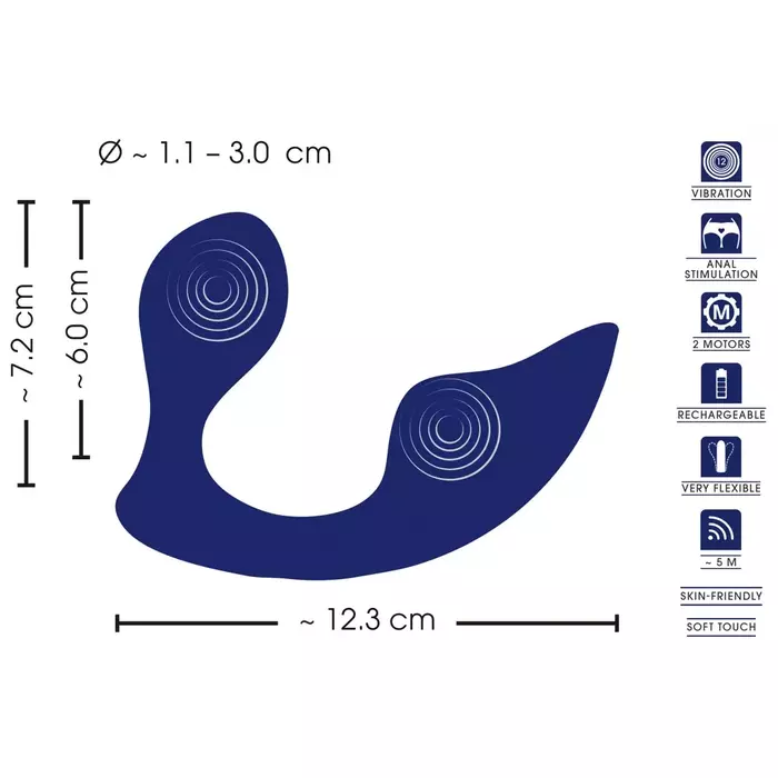 Anālā plugvibrators Sweet Smile RC Anal Panty Vibe Photo 13