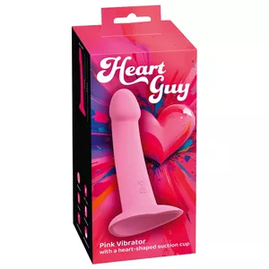 Вибратор You2Toys Heart Guy Pink — силиконовый, водонепроницаемый, 10 режимов вибрации, USB, длина 19 см