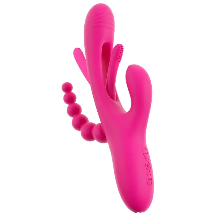 Silicone vibrator Sweet Smile Triple Vibe with Flicking Tongue Photo 8