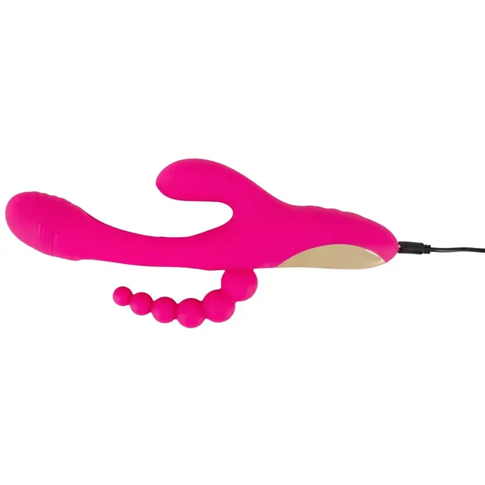 Silicone vibrator Sweet Smile Triple Vibe with Flicking Tongue Photo 12