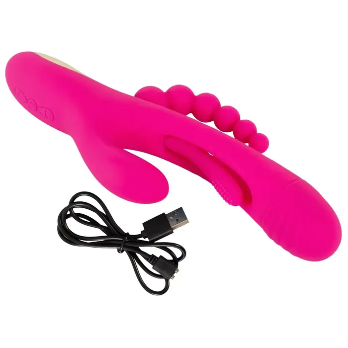 Silicone vibrator Sweet Smile Triple Vibe with Flicking Tongue Photo 13