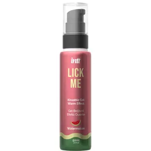 INTT Lick Me Arbūzu Edible Gels Siltuma Efekts D-241745 - Intīma Smērviela