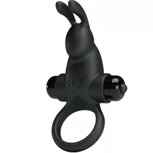 Vibrating Ring with Rabbit Clitoris Stimulator — pretty love D-242418, 10 Vibration Modes, Waterproof, Body-Safe