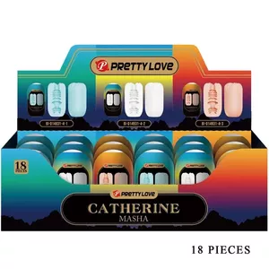 Набор мужских маструбаторов Pretty Love — Masha Pack, 18 сменных мягких рукавов с разными внутренними текстурами
