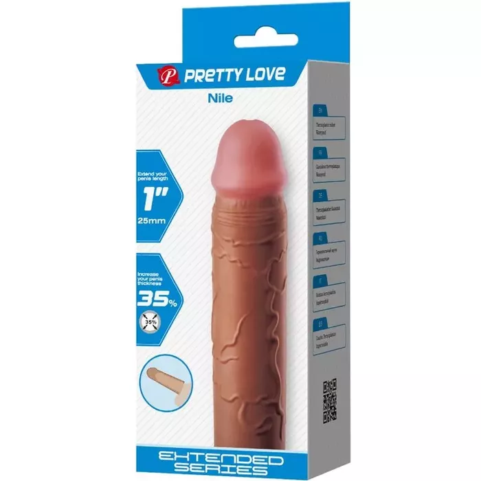 Penis sleeve Pretty Love Nile — 2.5 cm extension Photo 7