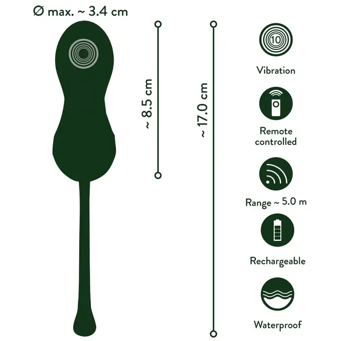 Vibrējoša Ola Emerald Love Luxurious Love Egg RC Photo 10