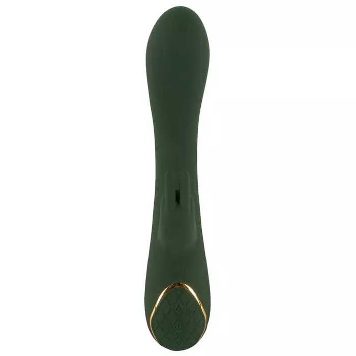 Vibrators Emerald Love Luxurious Rabbit — dubultdarbības silikons Photo 3