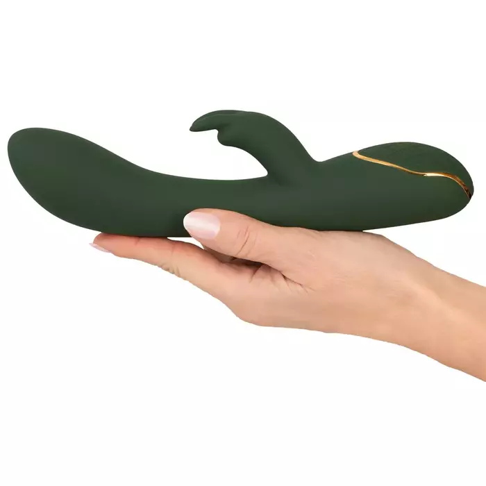 Vibrators Emerald Love Luxurious Rabbit — dubultdarbības silikons Photo 9