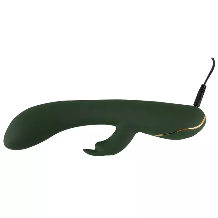 Vibrators Emerald Love Luxurious Rabbit — dubultdarbības silikons Photo 11