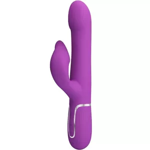 Vibrator and stimulator pretty love D-242453 — silicone, waterproof, multifunction, purple