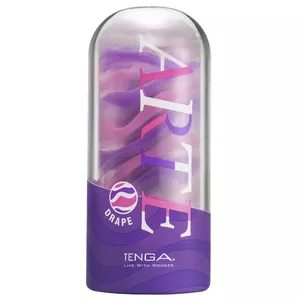 Мастурбатор Tenga Arte Drape — многоразовый из эластомера, 13.5×5.5 см, чёрный