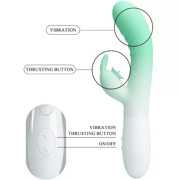 Vibrators pretty love Cerberus Rabbit — 3 režīmi Photo 7