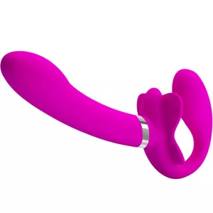 PRETTY LOVE Valerie Dubultais Strap-On Vibrators - 12 Vibrācijas, Violets, D-242423
