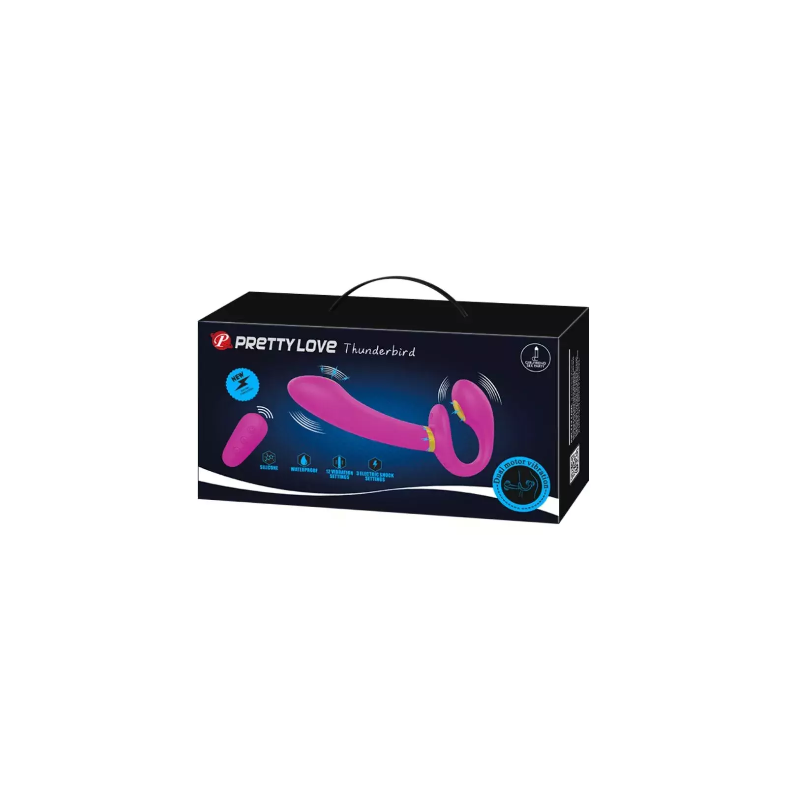 PRETTY LOVE Thunderbird Dubultais Strap-On Vibrators Photo 7