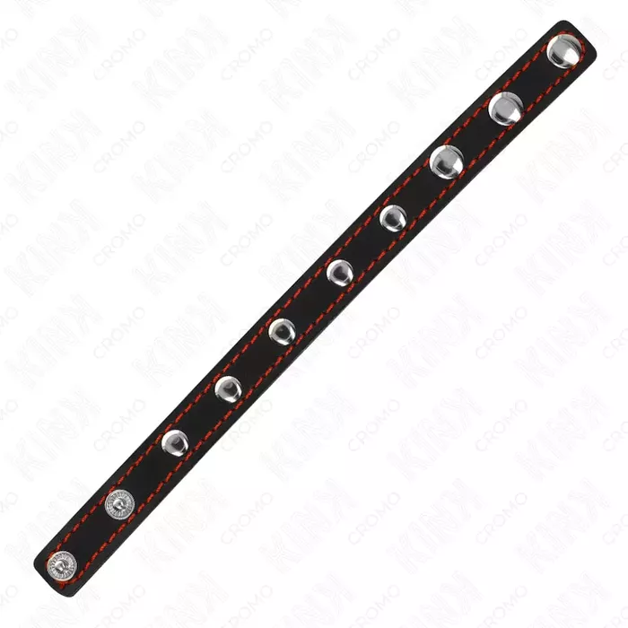 Penis ring KINK RING POWER Leather with spikes Photo 3