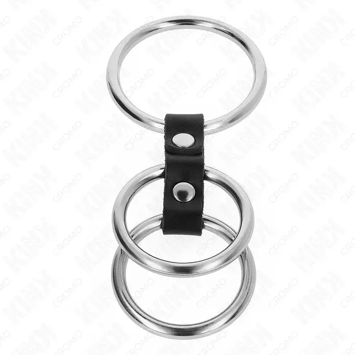 Кольцо для пениса KINK RING POWER тройное регулируемое 3,7–5 см Photo 3