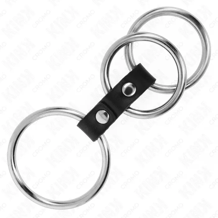 Кольцо для пениса KINK RING POWER тройное регулируемое 3,7–5 см Photo 4