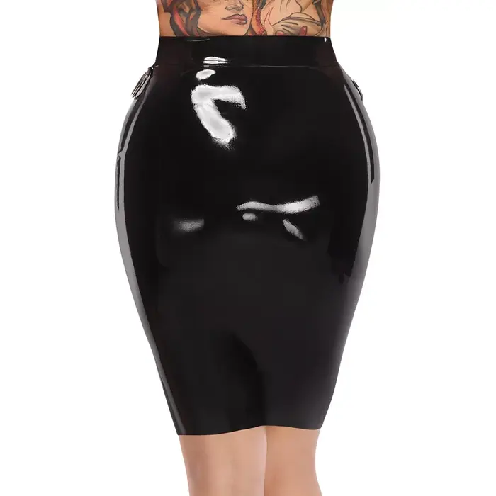 Skirt late x Latex Skirt M — natural black 0.35 mm Photo 6
