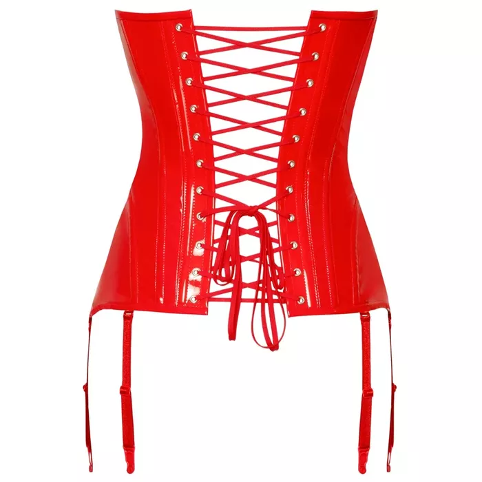 Corset Black Level Vinyl Corset red L Photo 9