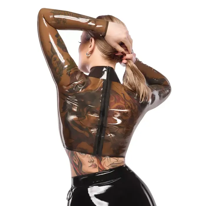 Late X latex crop top L — late x Photo 6