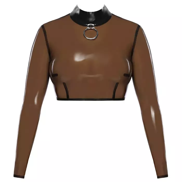 Late x Latex Shirt XL — natural latex crop top Photo 8