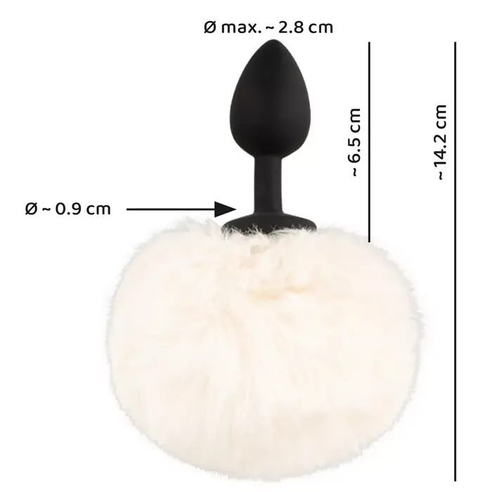 Anal plug You2Toys Fluffy Tail White S Photo 12