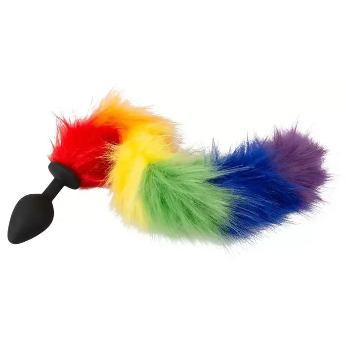 Anālais dīļis You2Toys Fluffy Tail Rainbow — silikons, 42 cm Photo 3