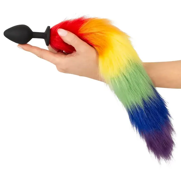 Anālais dīļis You2Toys Fluffy Tail Rainbow — silikons, 42 cm Photo 5