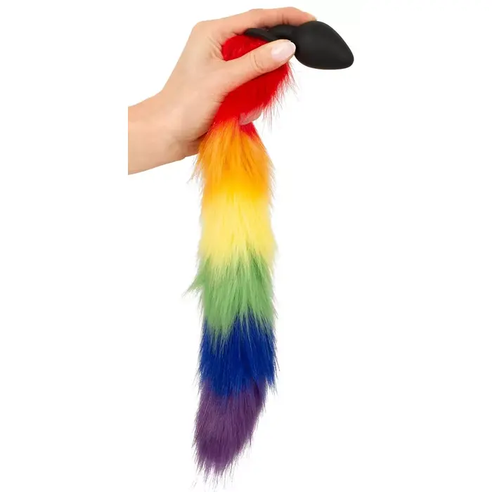 Anālais dīļis You2Toys Fluffy Tail Rainbow — silikons, 42 cm Photo 6