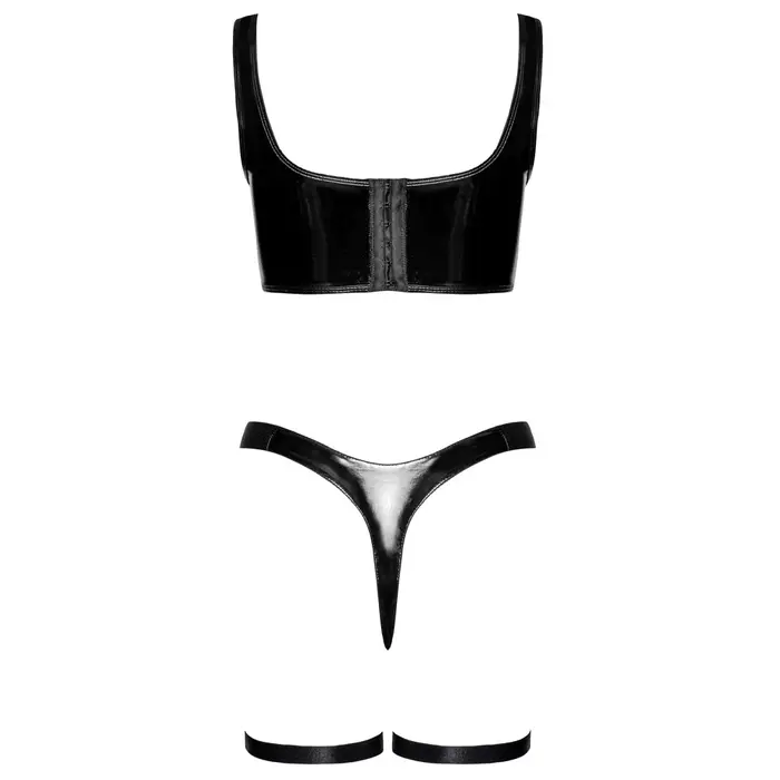 Комплект Black Level Vinyl Top and Thong XL Photo 9
