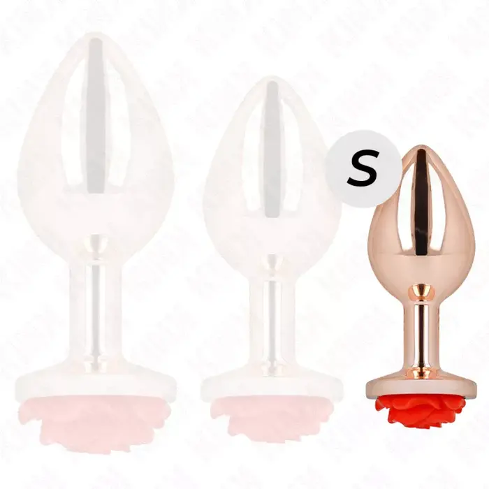 Anal plug KINK PLEASURE PLUGS PINK GOLD S Photo 3