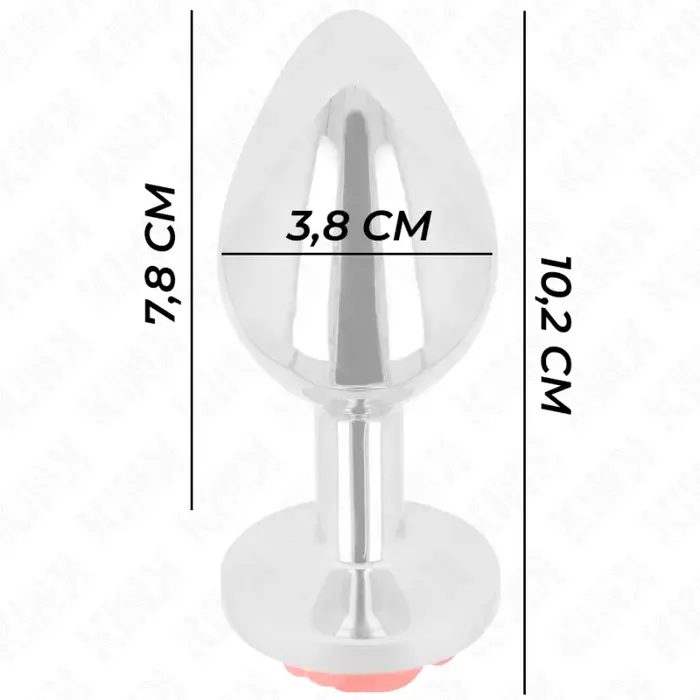 Anal plug KINK PLEASURE PLUGS Rose Red Size L Photo 4
