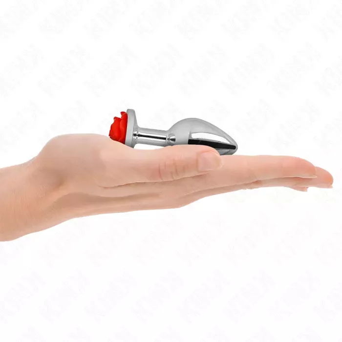 Anālā ķīlīte KINK PLEASURE PLUGS ROSE RED Size S Photo 2