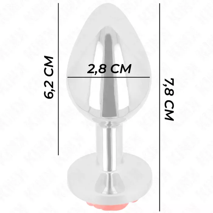 Anālā ķīlīte KINK PLEASURE PLUGS ROSE RED Size S Photo 4