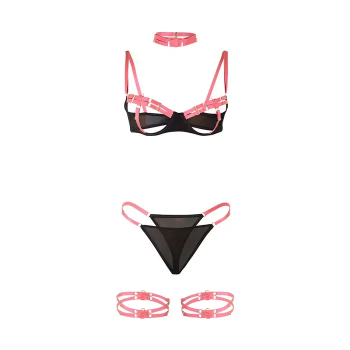 Lingerie set SUBBLIME 955304 — fluorescent pink L/XL Photo 5