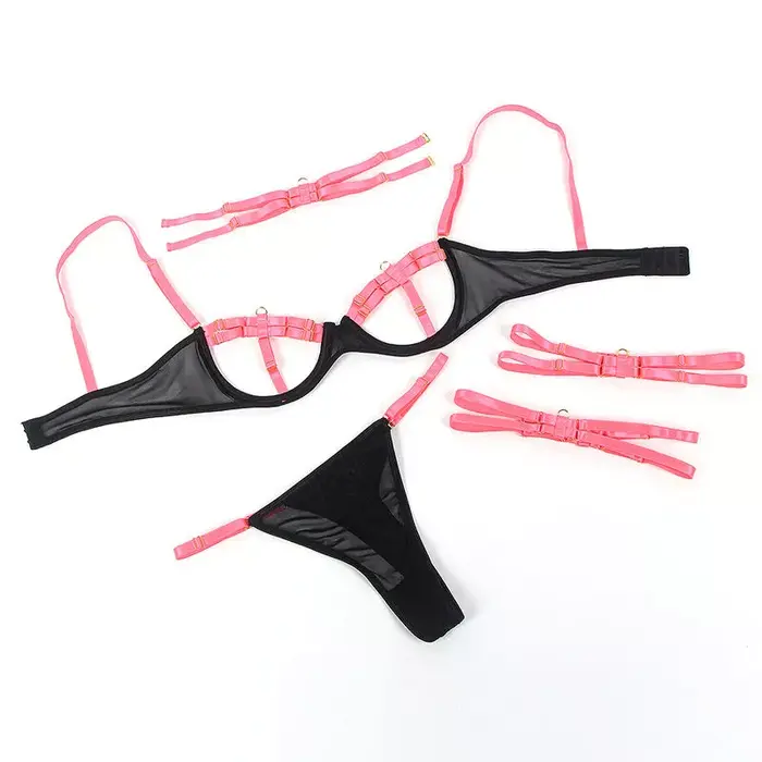 Lingerie set SUBBLIME 955304 — fluorescent pink L/XL Photo 7