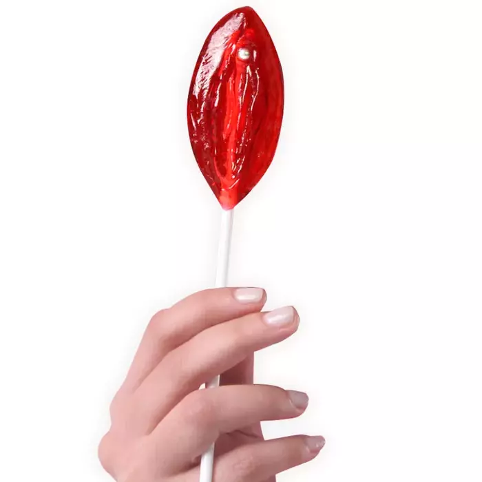 SECRETPLAY lollipop display pack — 40 strawberry vagina lollipops Photo 2