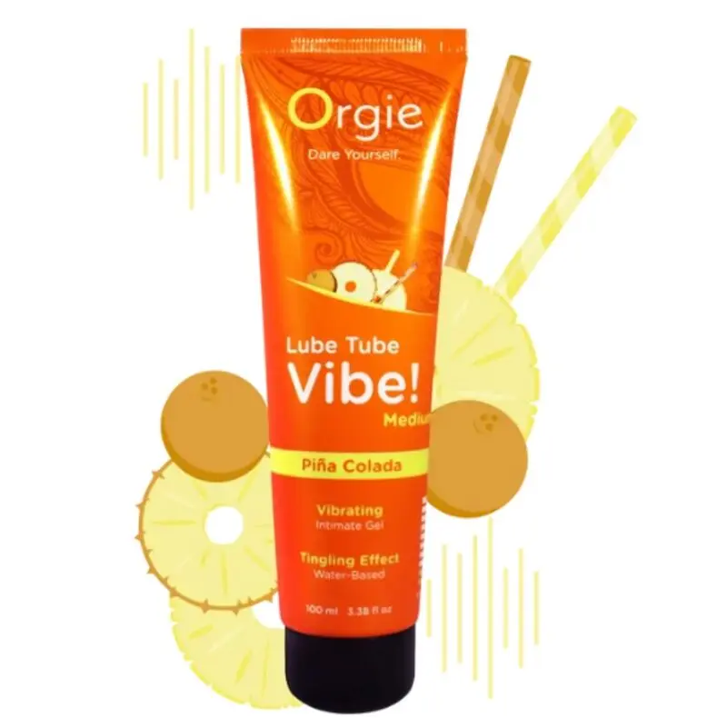 Orgie Lube Tube Vibe! Piña Colada 100 ml lubricant Photo 5