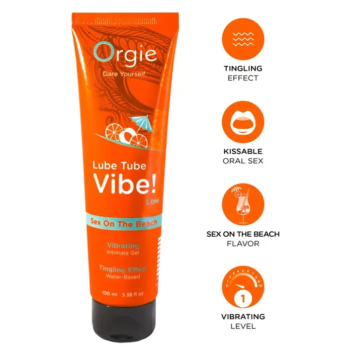 Orgie Lube Tube Vibe! Sex Beach 100 ml lubrikants-gels Photo 2