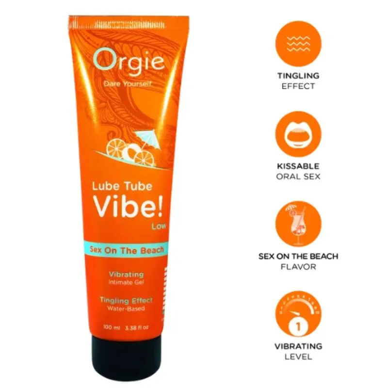 Orgie Lube Tube Vibe! Sex Beach 100 ml lubricant gel Photo 3