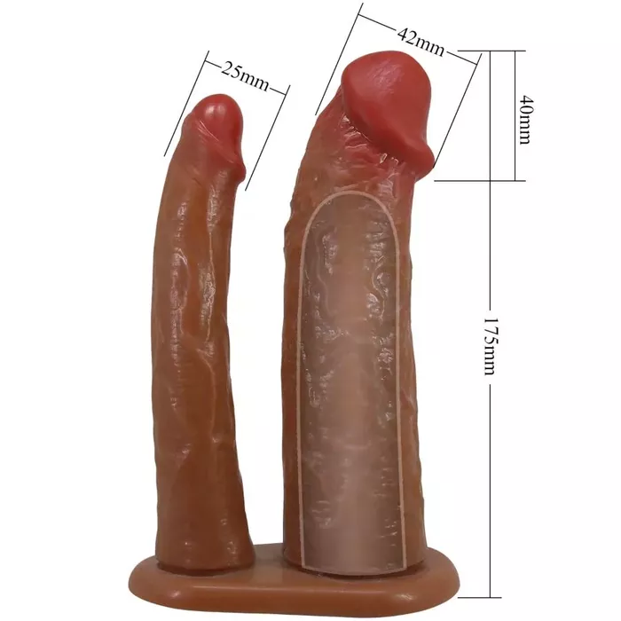 Penis sleeve pretty love YAIRON double 4 cm Photo 5