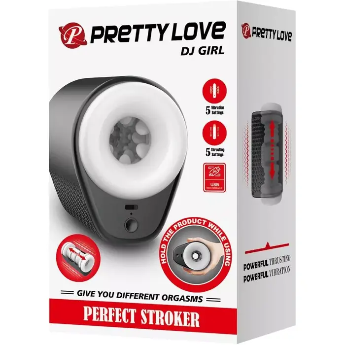 Мастурбатор pretty love DJ Girl — 5 режимов вибрации Photo 11