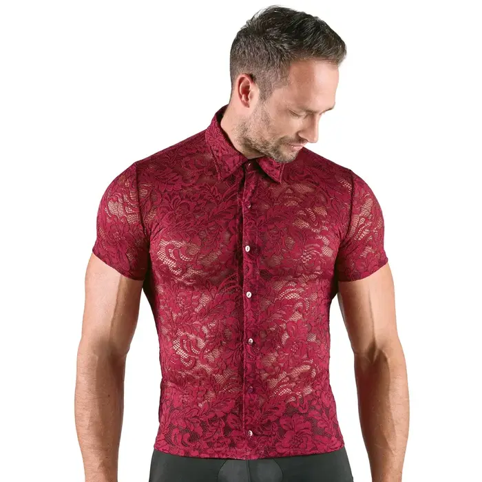 Shirt Svenjoyment M — transparent floral lace, size M Photo 2