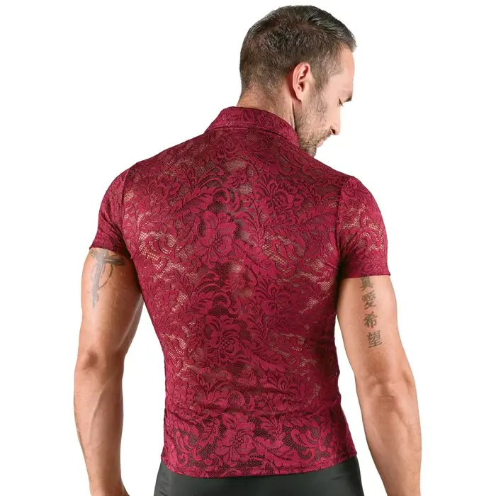 Shirt Svenjoyment M — transparent floral lace, size M Photo 4