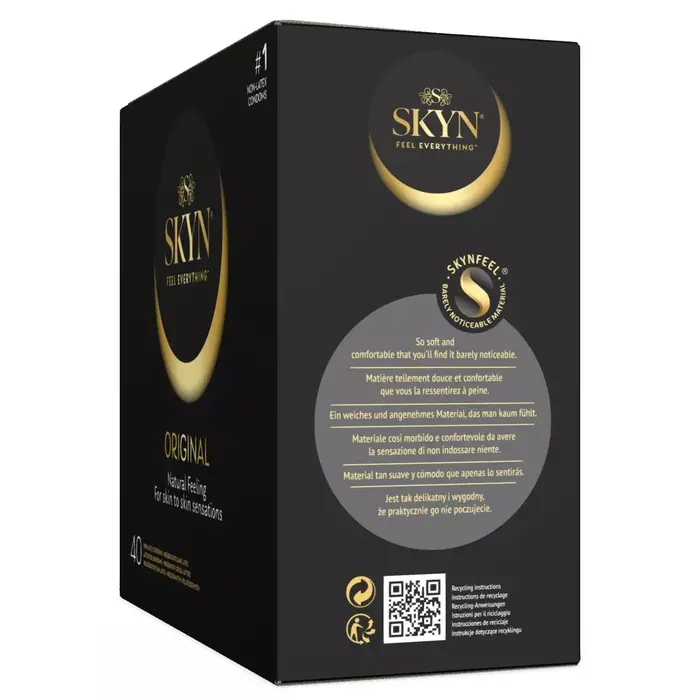 Condoms SKYN ORIGINAL 40 pcs — ultra-thin, latex-free Photo 3