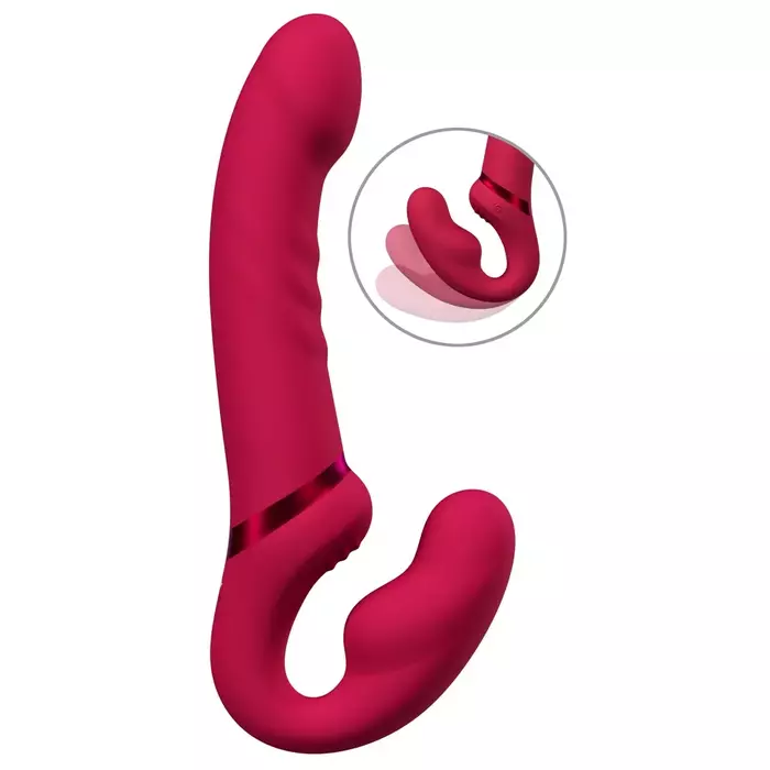 Strap-on LOVENSE Lapis — silikona dubultvibrators Photo 2