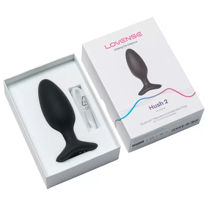 Анальная пробка LOVENSE Hush 2 (M) — силикон, Bluetooth Photo 6